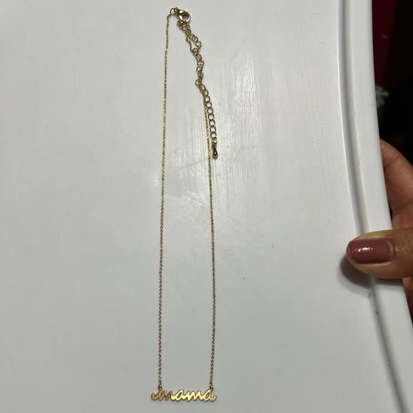 Gold Dipped "Mama" Necklace - Picture 2 of 2